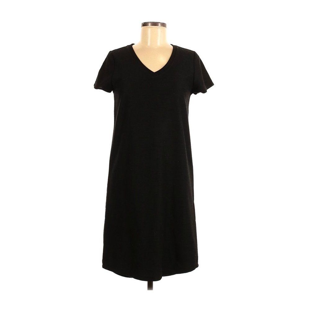 Black Hi Lo Knit Dress S